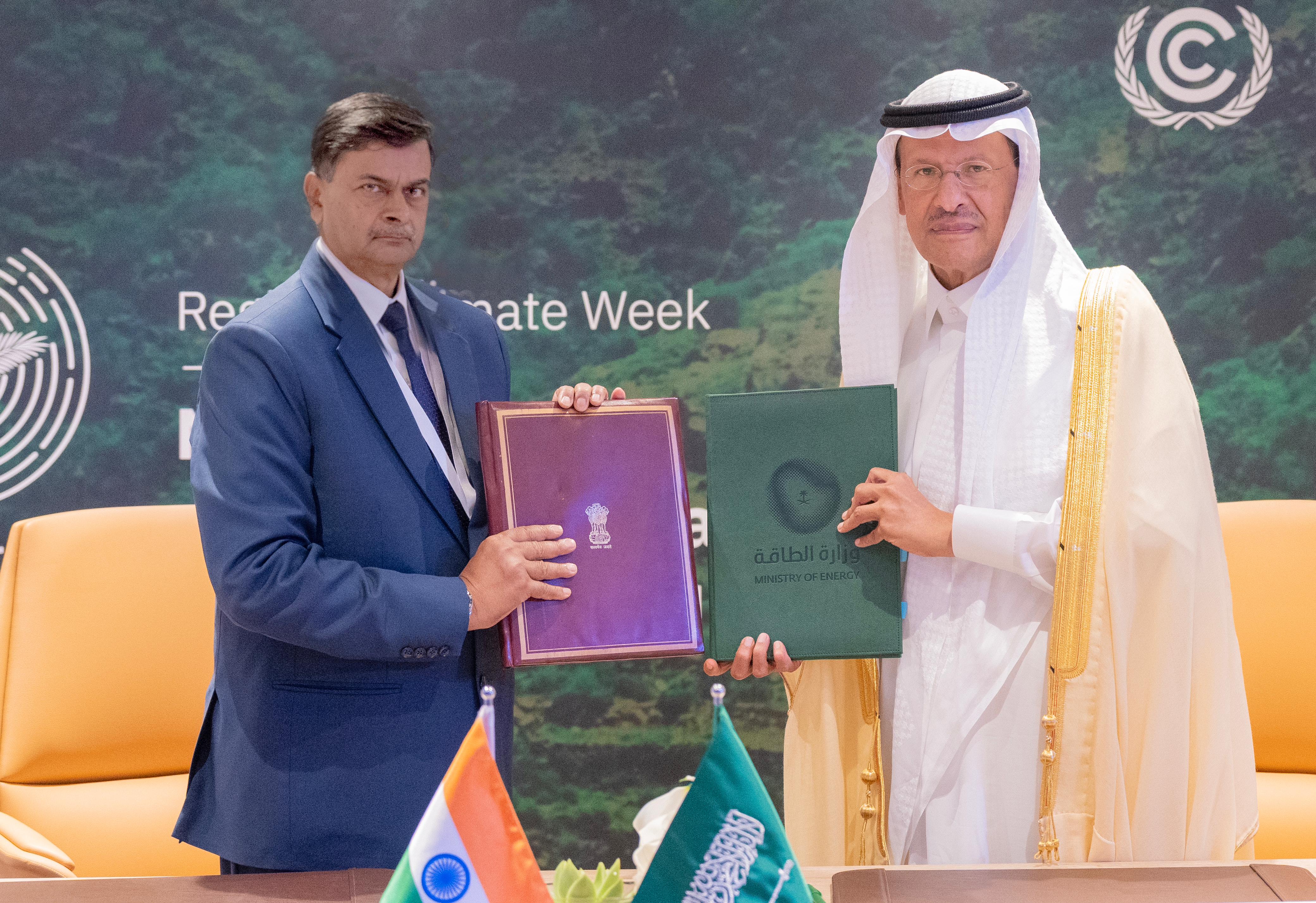 The Kingdom of Saudi Arabia and the Republic of India Sign an MoU to Cooperate on Electrical Interconnectivity, Green/Clean Hydrogen and Supply Chains